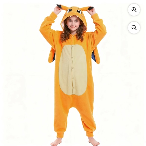 Unisex Charizard Onsie Halloween Costume / Pajamas - Picture 1 of 6